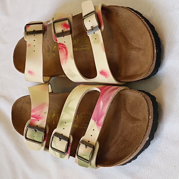 Papillio Floral Three Strap Cork Sandal - Picture 2 of 9